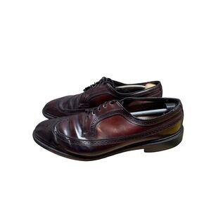 Allen Edmonds MacNeil‎ 15 C Shell Cordovan Wingtip Oxblood Leather Brogue USA
